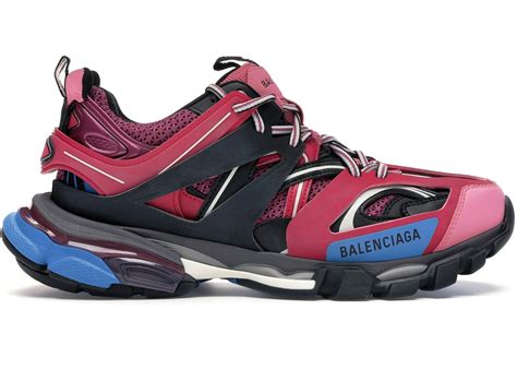 pink blue balenciaga track sneakers